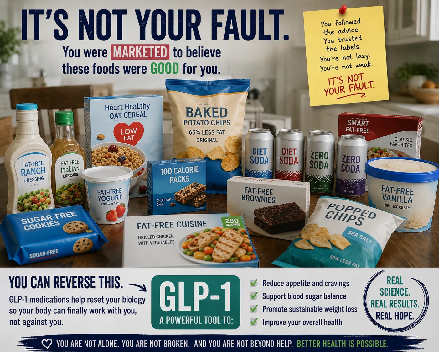 Healthy lifestyle and nutrition — eliminating food noise